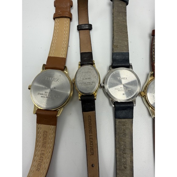 Timex Carriage Women Lot Of 7 New Batteries Leather Band - Picture 6 of 8